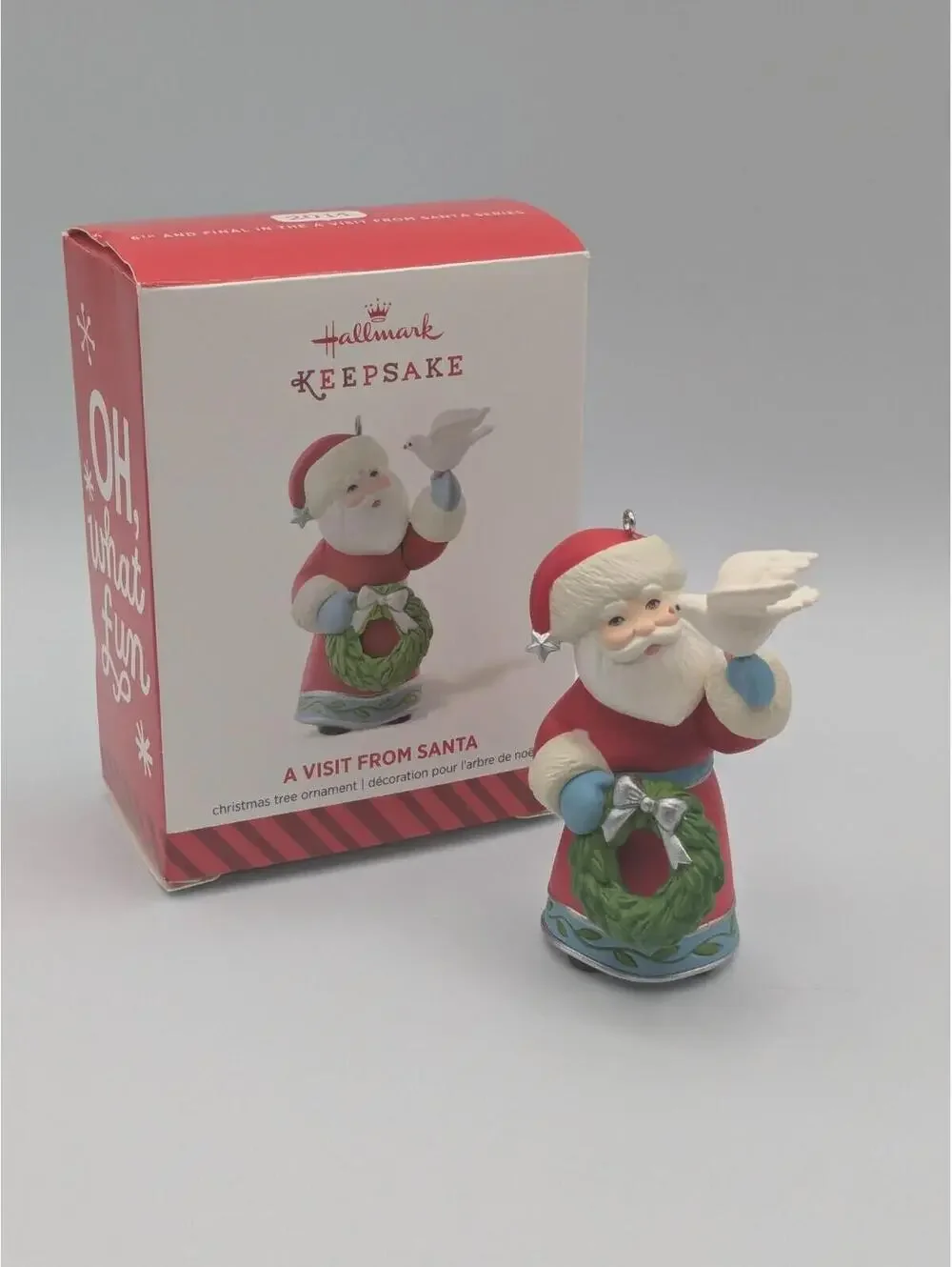 Hallmark Keepsake A Visit From Santa 2014, 6th and Final in the Series Ornament
